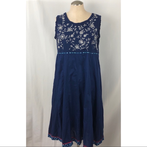 Vintage Dresses & Skirts - Vintage Biba brand maxi dress Indian gauze